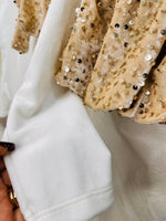 Completo Paiettina Morbido Cinigliato Beige - Piccole Canaglie - PC24122