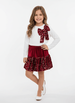 Completo Paiettina Morbido Cinigliato Bordo’ - Piccole Canaglie - PC24116