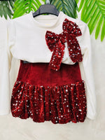 Completo Paiettina Morbido Cinigliato Bordo’ - Piccole Canaglie - PC24116