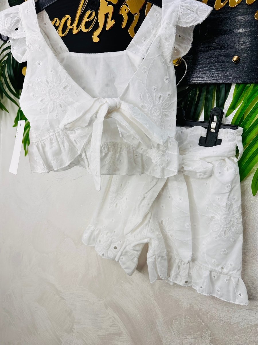 Completo Pizzo San Gallo Bianco 21508 - Piccole Canaglie - PC28891