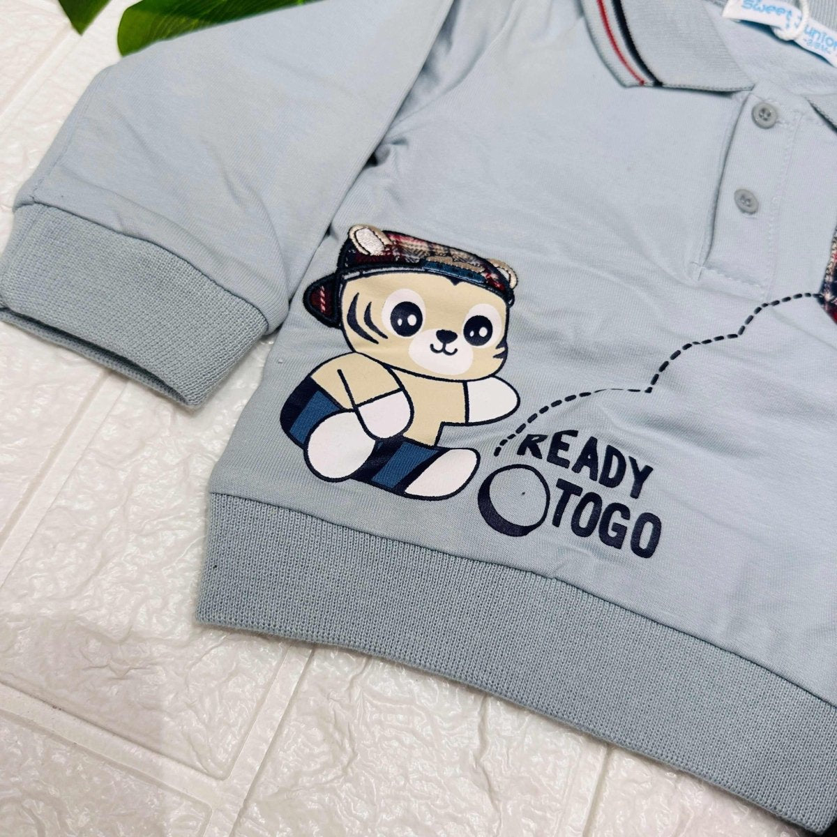 Completo Polo Bimbo celeste - Piccole Canaglie - PC22014