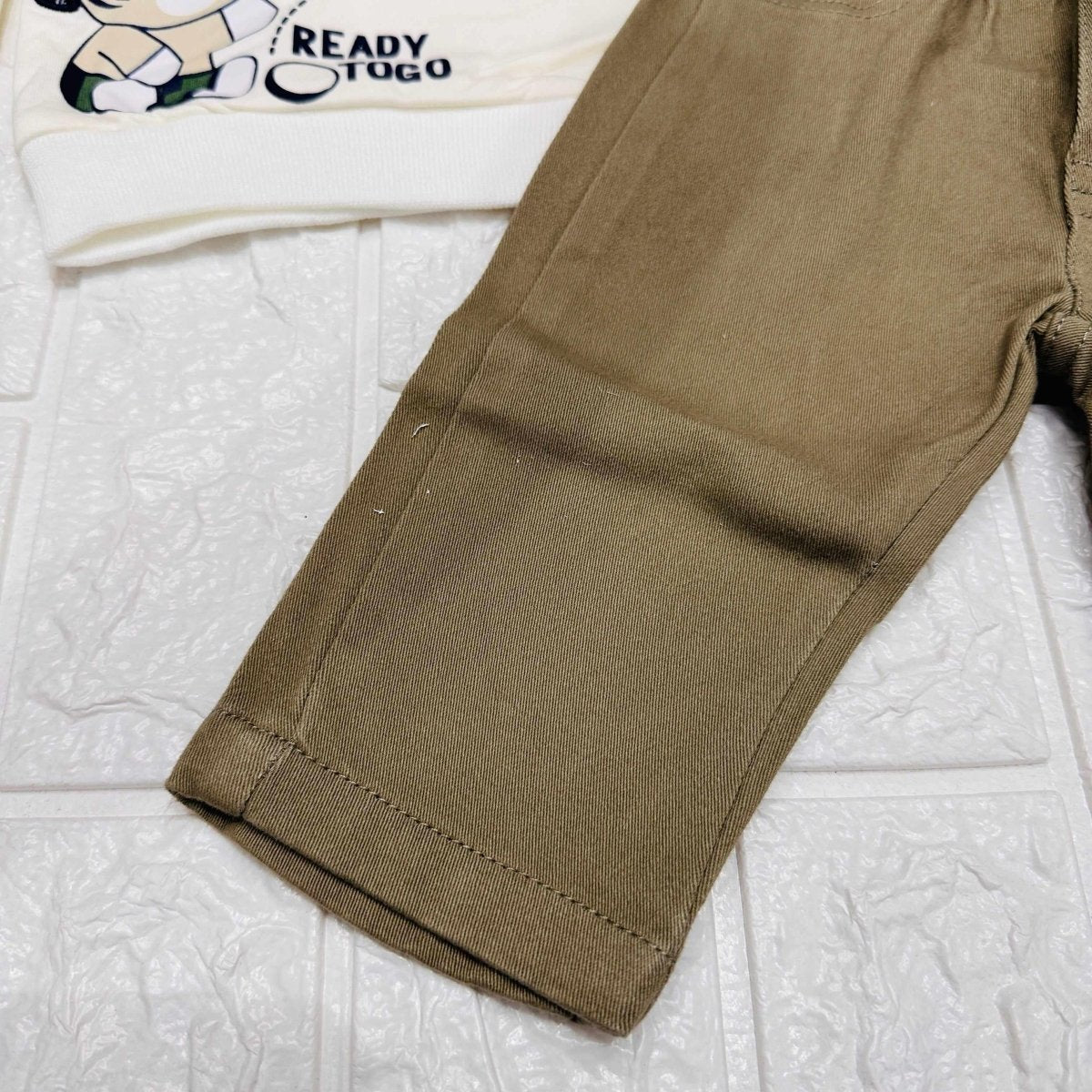 Completo Polo Bimbo Panna - Piccole Canaglie - PC22018