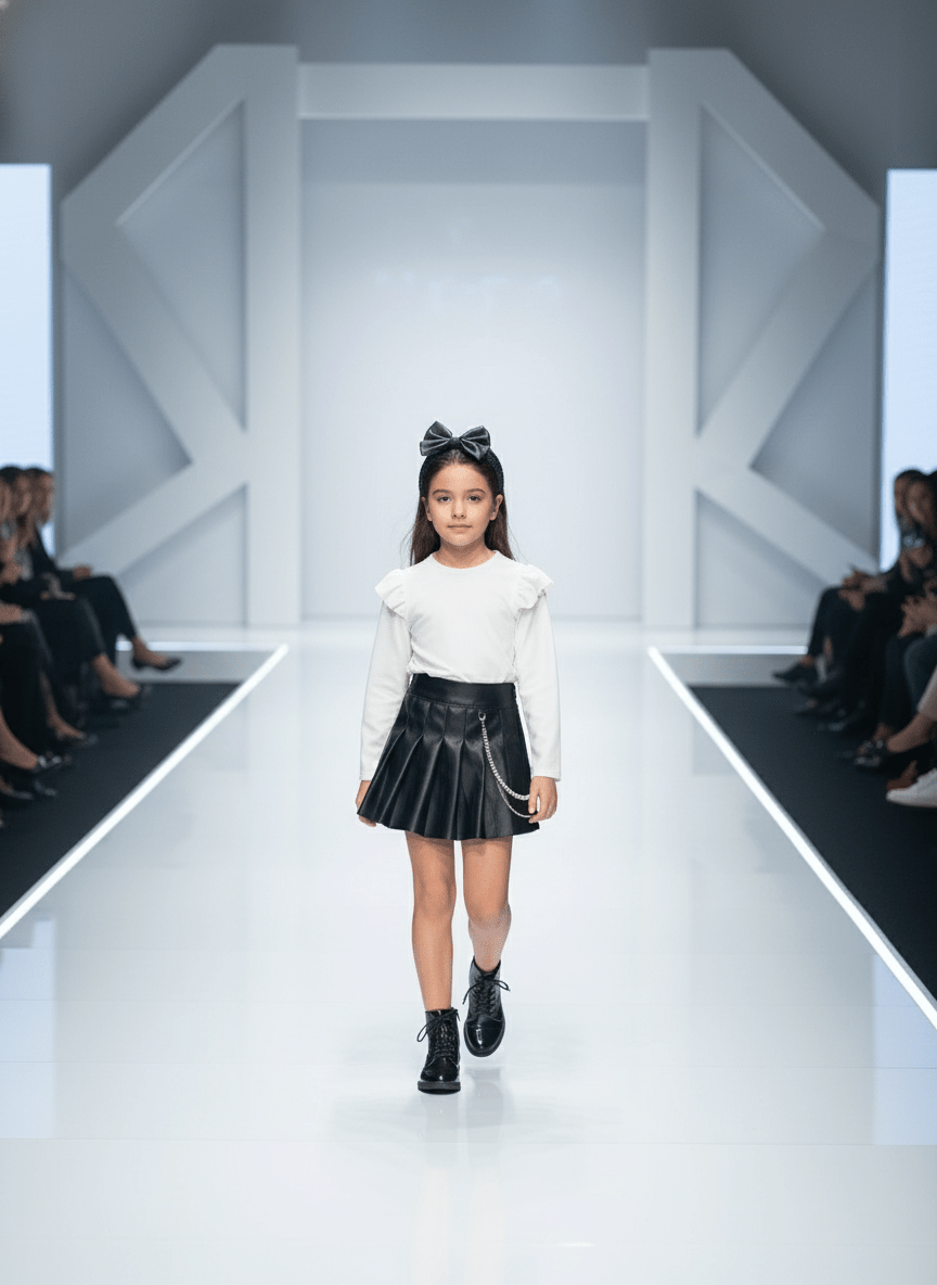 Completo Rock Chic Nero anni - Piccole Canaglie - PC23534