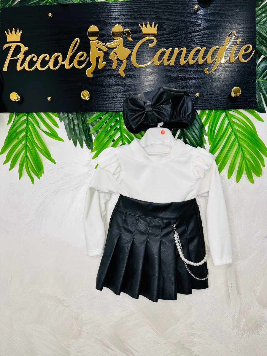 Completo Rock Chic Nero anni - Piccole Canaglie - PC23534