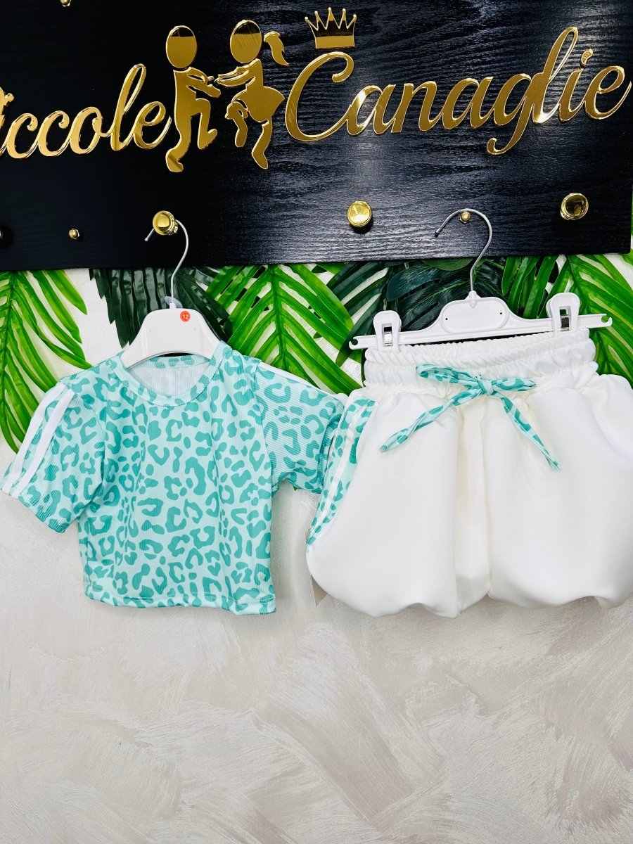 Completo Sportleopard Verde - Piccole Canaglie - PC26959