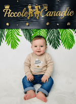 Completo Stelle e Pupi Beige - Piccole Canaglie - PC23235