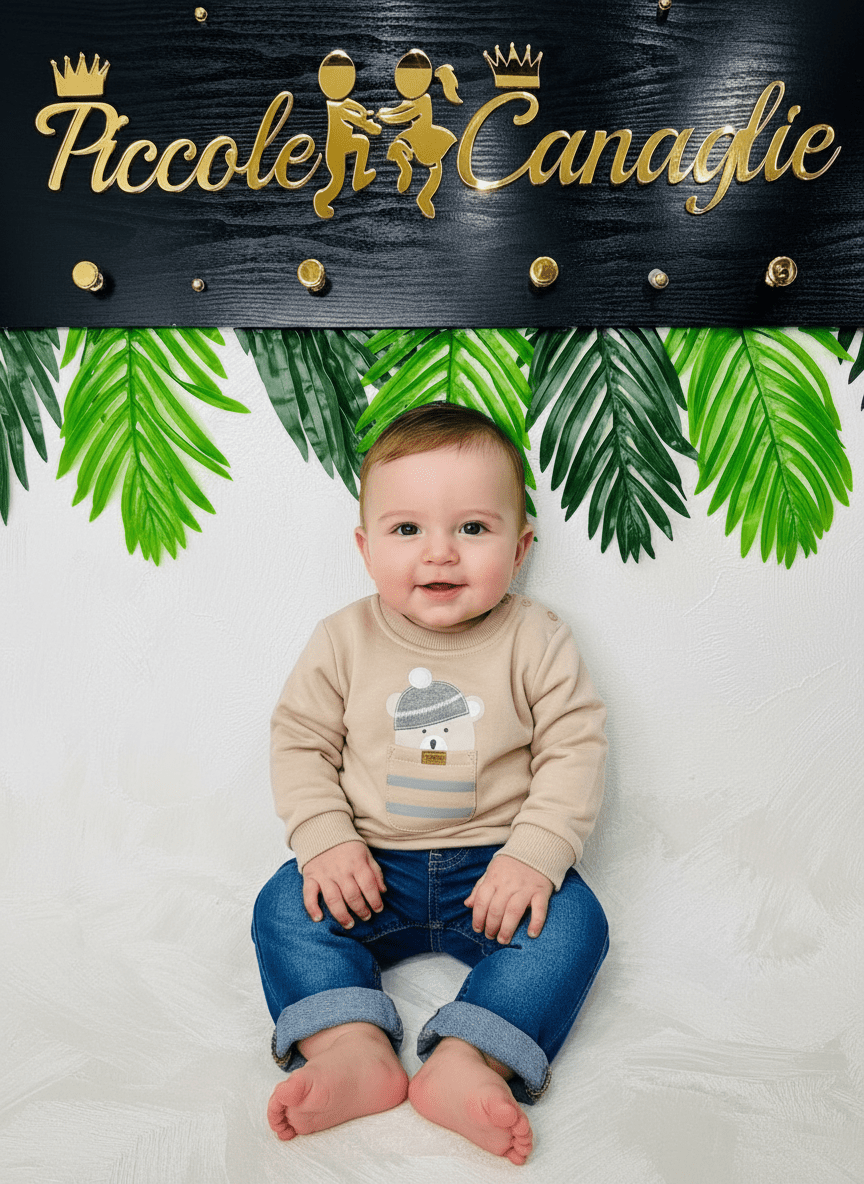 Completo Stelle e Pupi Beige - Piccole Canaglie - PC23235