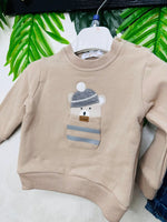 Completo Stelle e Pupi Beige - Piccole Canaglie - PC23235