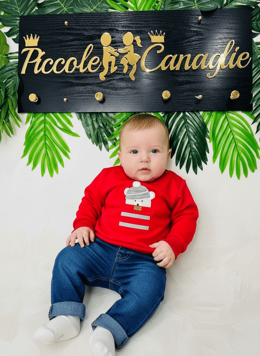 Completo Stelle e Pupi Rossi - Piccole Canaglie - PC23240