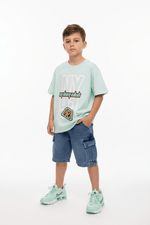 Completo Street Porter Denim Acquamarina 6919 - Piccole Canaglie - PC28093
