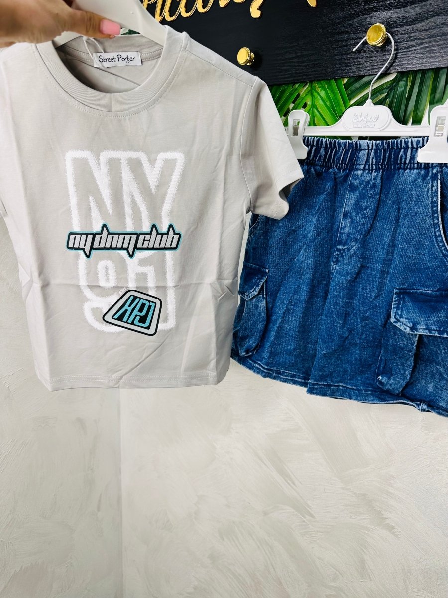 Completo Street Porter Denim Antracite 6919 - Piccole Canaglie - PC28088