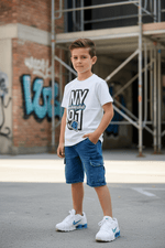 Completo Street Porter Denim Bianco 6919 - Piccole Canaglie - PC28098