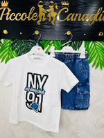 Completo Street Porter Denim Bianco 6919 - Piccole Canaglie - PC28098