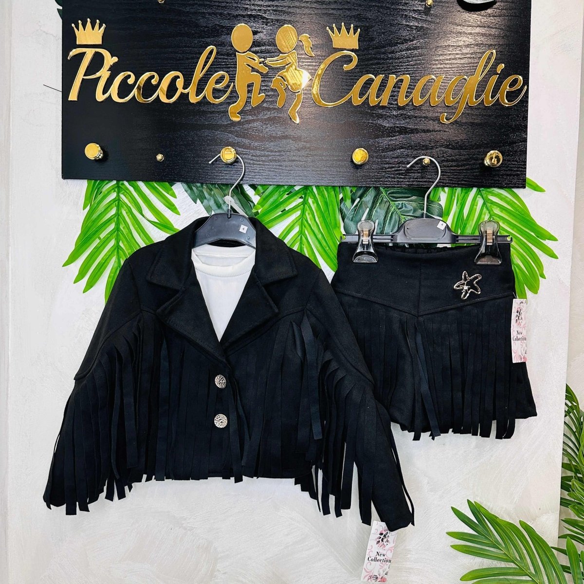 Completo Style Pretty Cowboy nero - Piccole Canaglie - PC21967