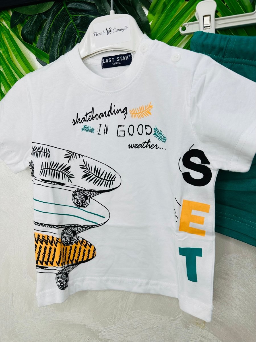 Completo Surf 🏄‍♂️ Bianco - Piccole Canaglie - PC29202