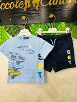 Completo Surf 🏄‍♂️ Celeste - Piccole Canaglie - PC29194