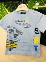 Completo Surf 🏄‍♂️ Celeste - Piccole Canaglie - PC29194