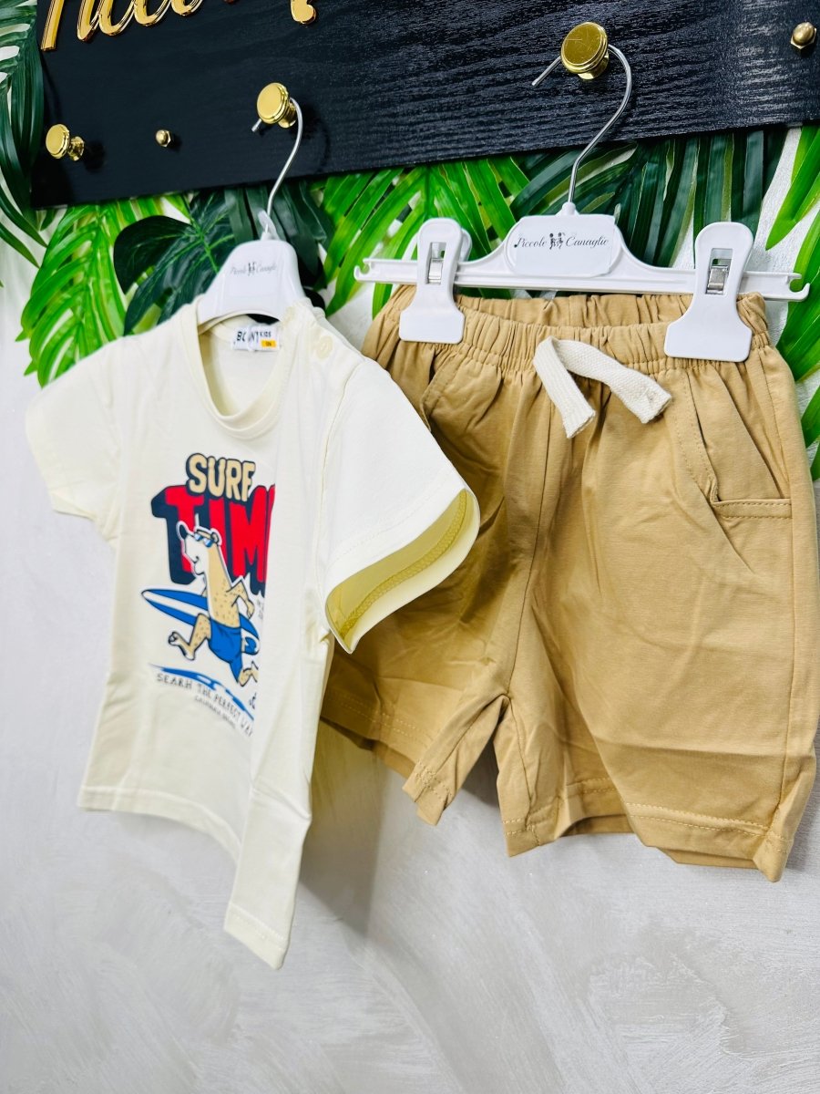 Completo Surf Time Beige 5925 - Piccole Canaglie - PC28720