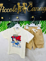 Completo Surf Time Beige 5925 - Piccole Canaglie - PC28720