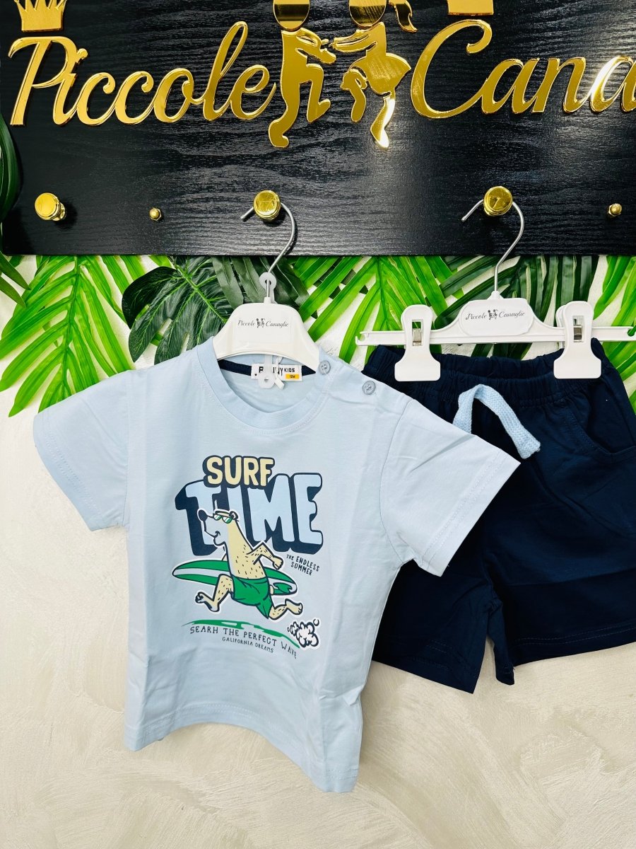 Completo Surf Time Celeste 5925 - Piccole Canaglie - PC28730