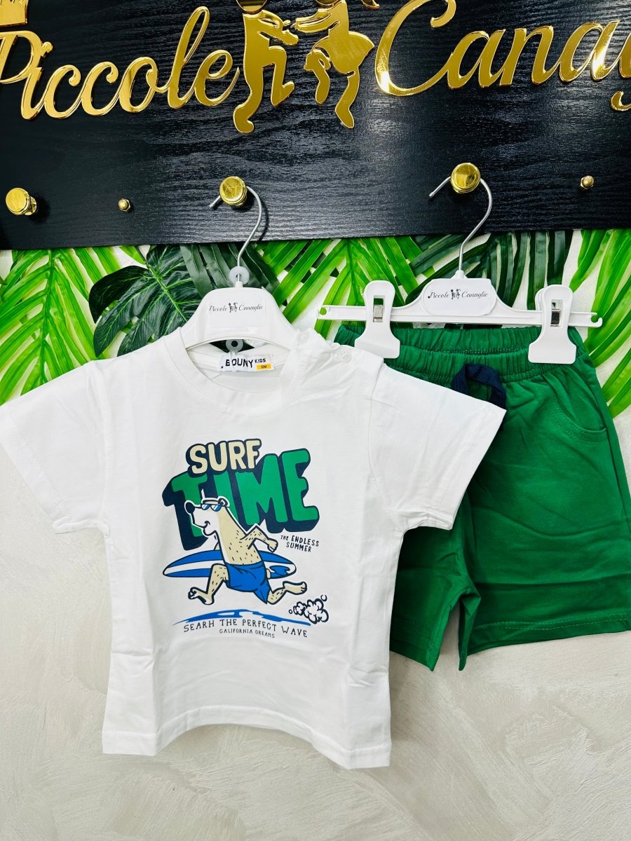 Completo Surf Time Verde 5925 - Piccole Canaglie - PC28725