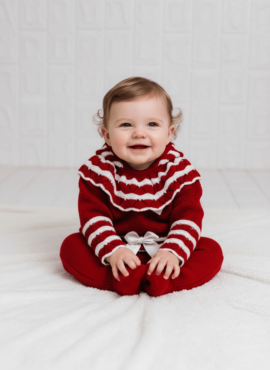 Completo taglia 0 - 3 mesi rosso 1052 - Piccole Canaglie - PC23685