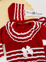 Completo taglia 0 - 3 mesi rosso 1052 - Piccole Canaglie - PC23685