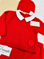 Completo taglia 0 - 3 mesi rosso 1131 - Piccole Canaglie - PC23674