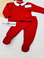 Completo taglia 0 - 3 mesi rosso 1131 - Piccole Canaglie - PC23674