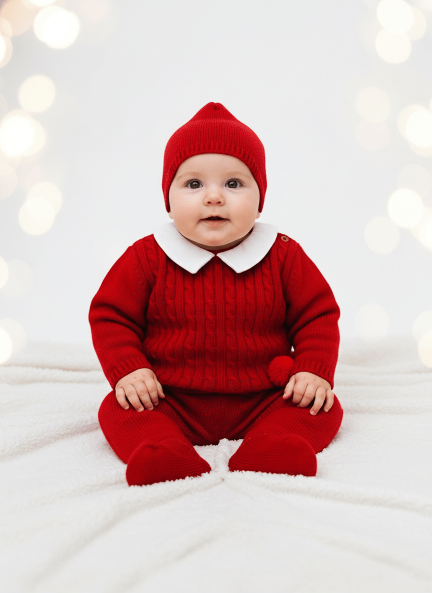 Completo taglia 0 - 3 mesi rosso 1131 - Piccole Canaglie - PC23674