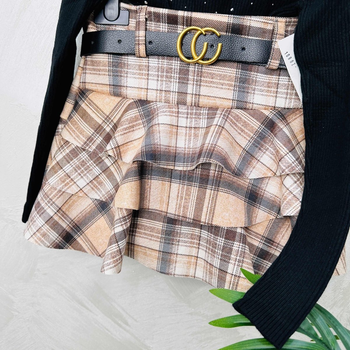 Completo Tartan Begie - Piccole Canaglie - PC22126