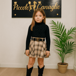 Completo Tartan Begie - Piccole Canaglie - PC22126
