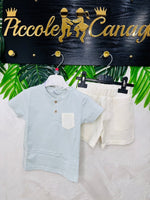 Completo Taschino Trama Elegant 908514 Celeste - Piccole Canaglie - PC28179