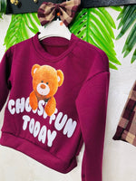 Completo Teddy Check Bordo’ - Piccole Canaglie - PC23573