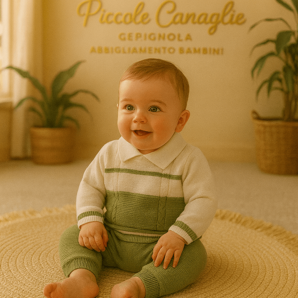 Completo Treccia Neo - 329 Verde - Piccole Canaglie - PC22080