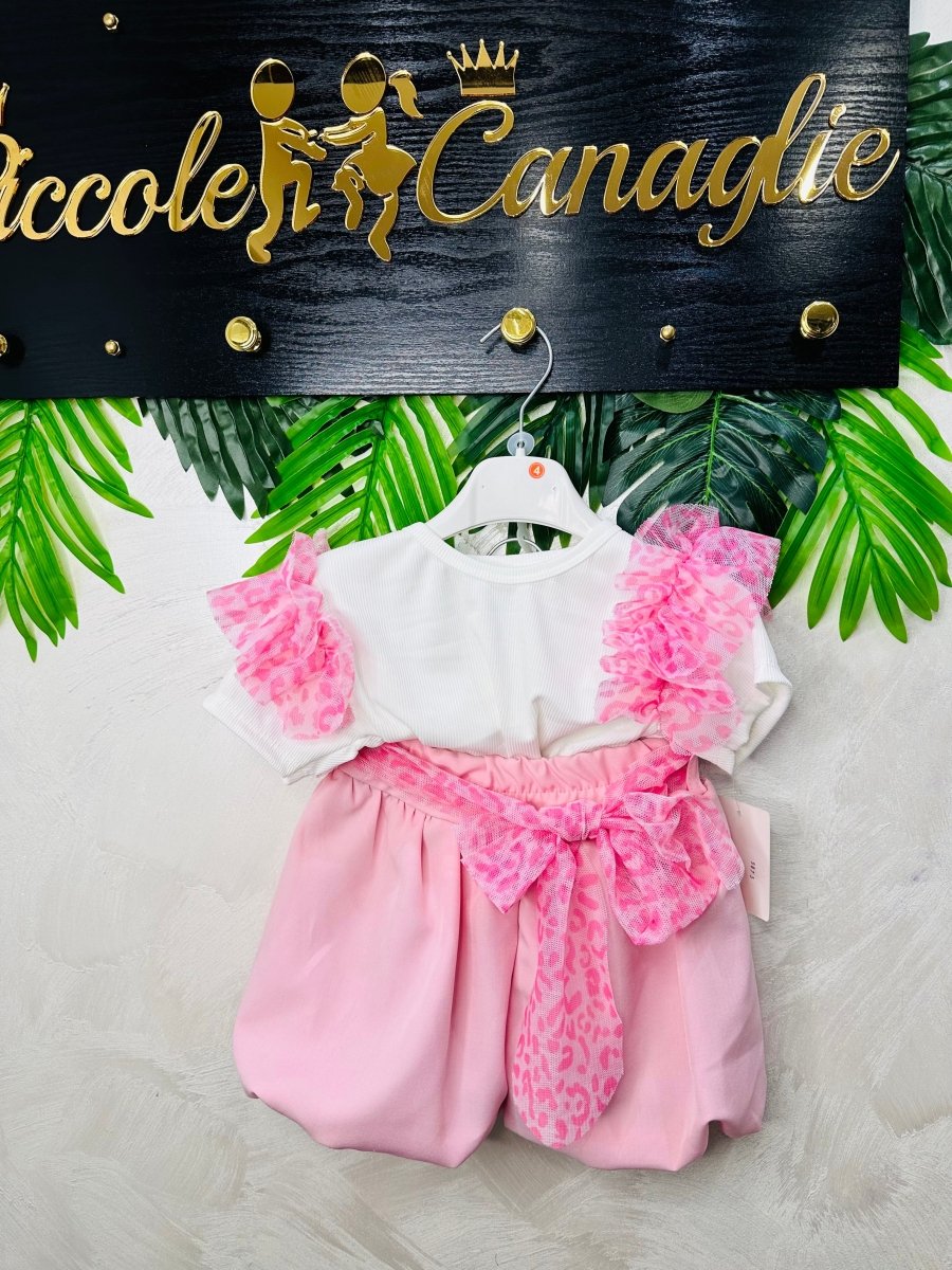 Completo Tulle Leopard Rosa 9873 - Piccole Canaglie - PC27382