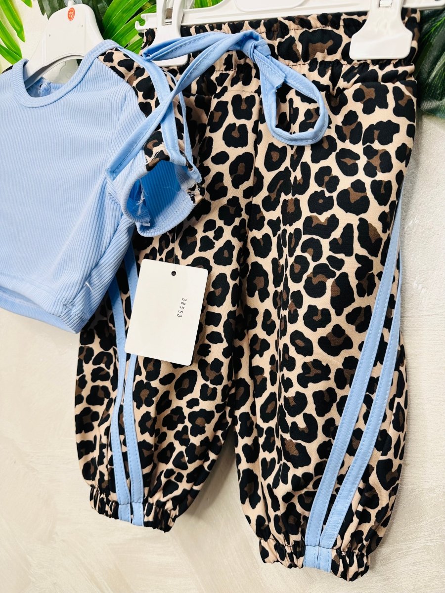 Completo Tuta Leopard Celeste 38553 - Piccole Canaglie - PC27320