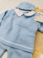 Completo Tutina Invernale 2075 Nuvole Celeste - Piccole Canaglie - PC28572