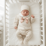 Completo Tutina Misto Lana 1500 Beige Fiocco - Piccole Canaglie - PC28573