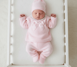 Completo Tutina Misto Lana 1500 Beige Rosa - Piccole Canaglie - PC28574
