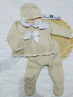 Completo Tutina Misto Lana 1560 beige Fiocco - Piccole Canaglie - PC29592