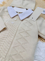 Completo Tutina Misto Lana 1720 Beige - Piccole Canaglie - PC28569