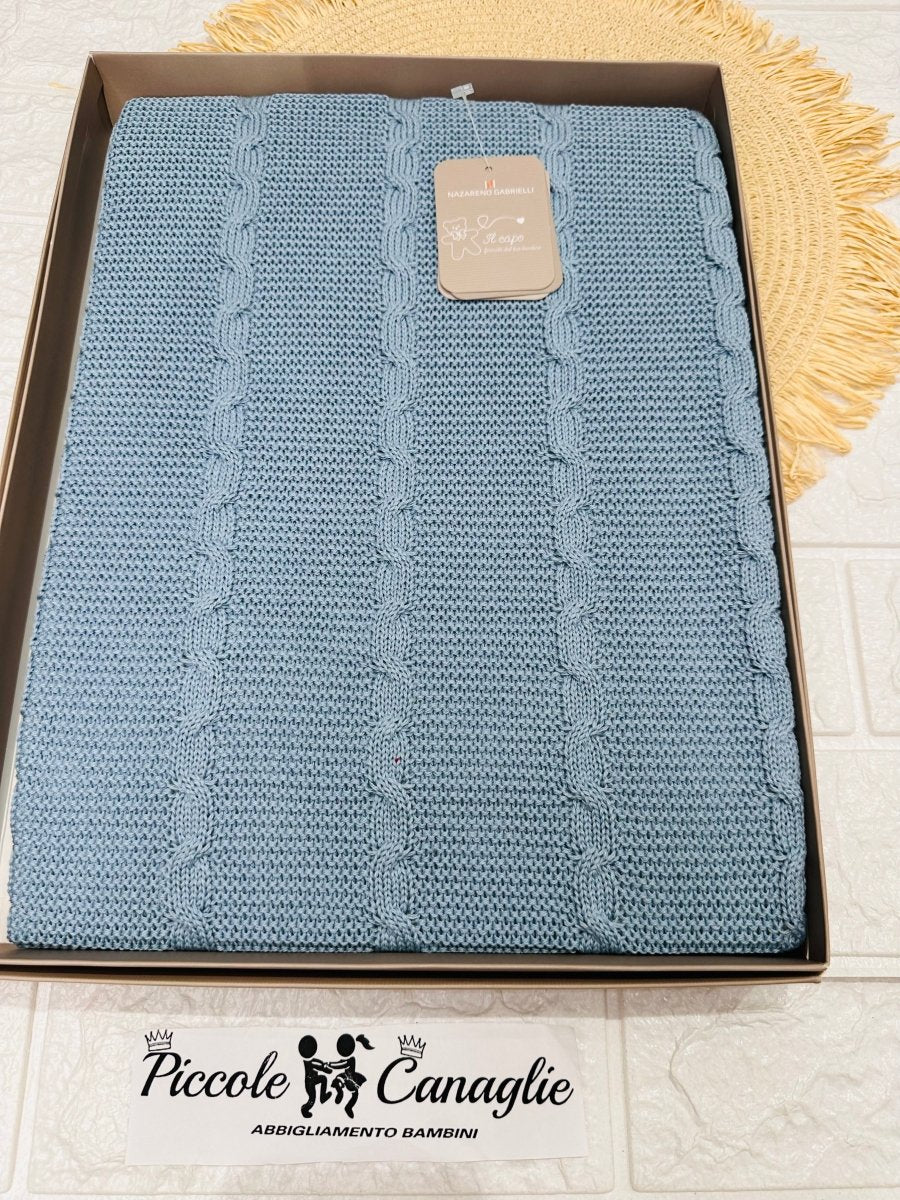 Coperta carrozzina in cotone NG491 DIS2 trecce Carta da Zucchero - Piccole Canaglie - PC24987