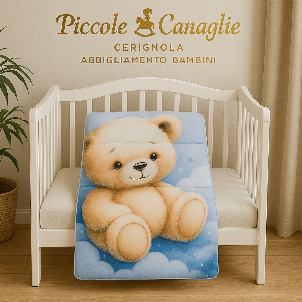 Coperta Culla Celeste - Piccole Canaglie - PC22703