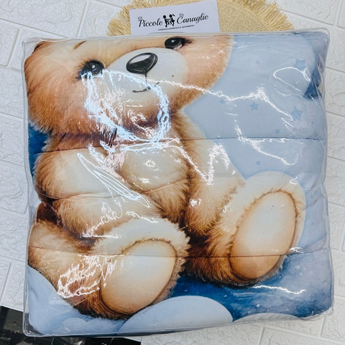 Coperta Culla Celeste - Piccole Canaglie - PC22703