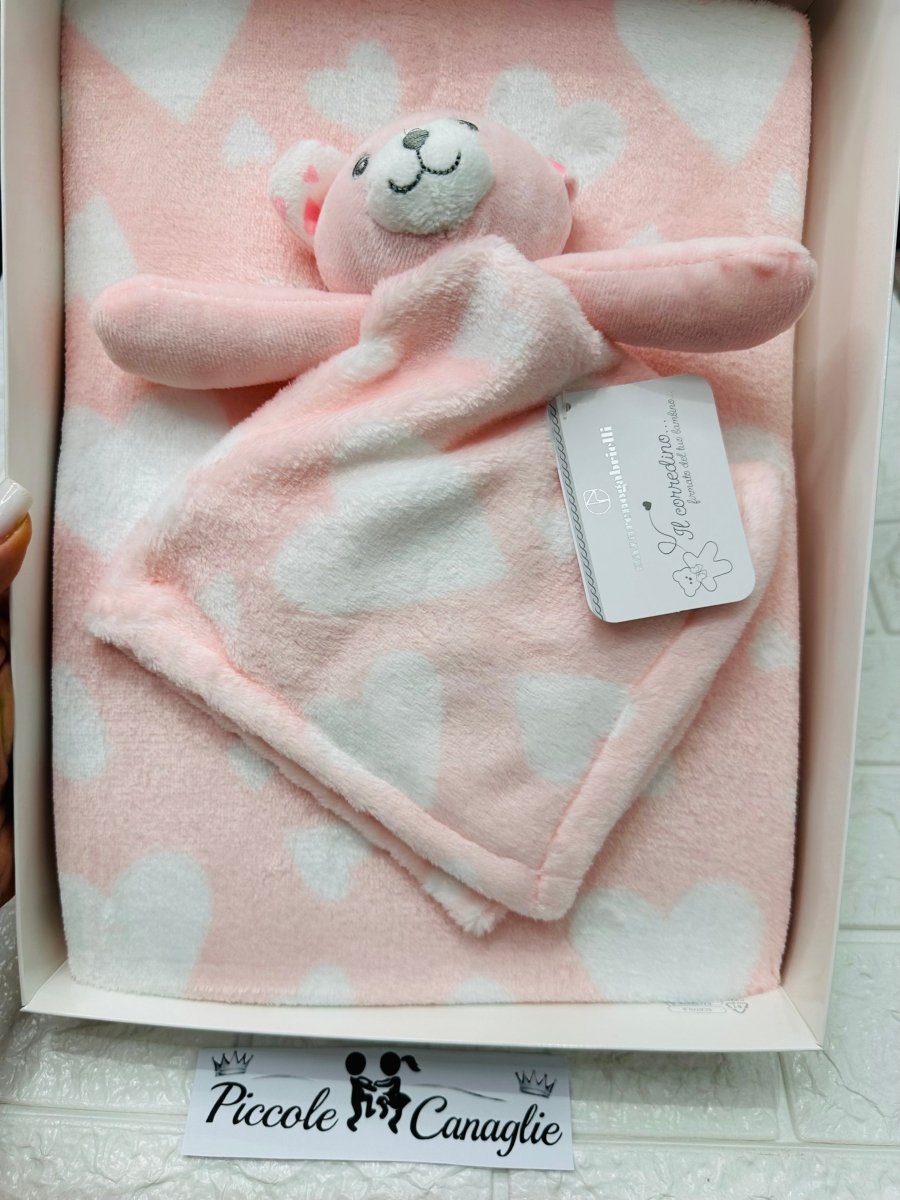 Coperta + dou dou Nazareno Gabrielli rosa NG4790 - Piccole Canaglie - PC29583