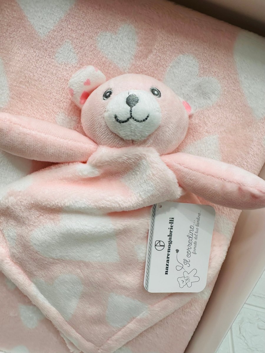 Coperta + dou dou Nazareno Gabrielli rosa NG4790 - Piccole Canaglie - PC29583