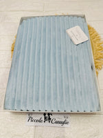 Coperta in pile celeste righe Nazareno Gabrielli NG441 dim 75x100 - Piccole Canaglie - PC29576