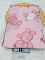 Coperta In Pile orsetto rosa dim 75x90 NG447dis1 - Piccole Canaglie - PC29571
