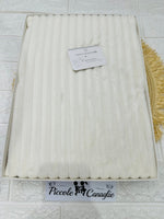 Coperta in pile panna righe Nazareno Gabrielli NG441 dim 75x100 - Piccole Canaglie - PC29577